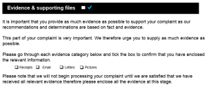 AviationADR Complaint form evidence and supporting files